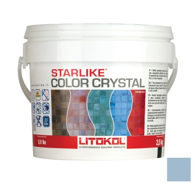 Затирочная смесь Litokol Starlike Color Crystal (Литокол Старлайк Колор Кристал) C.353 (Azzurro Taormina), 2.5 кг