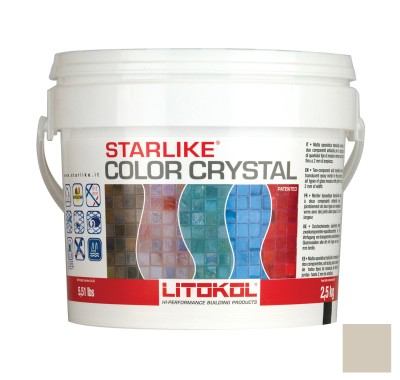Затирочная смесь Litokol Starlike Color Crystal (Литокол Старлайк Колор Кристал) C.354 (Beige Havana), 2.5 кг