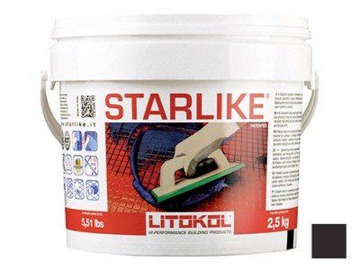 Litochrom Starlike затирочная смесь (Литокол Литохром Старлайк) C.240 (Antracite / Чёрный), 5 кг