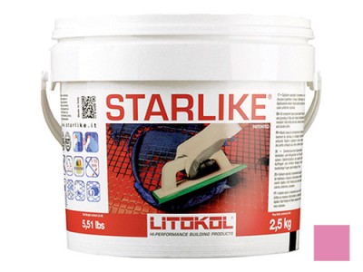 Litochrom Starlike затирочная смесь (Литокол Литохром Старлайк) C.370 (Ciclamino / Цикламен), 5 кг