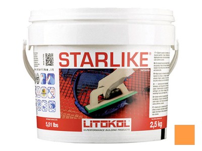 Litochrom Starlike затирочная смесь (Литокол Литохром Старлайк) C.460 (Arancio / Оранжевый), 5 кг